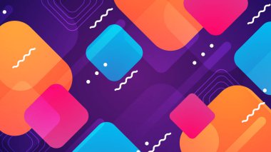 Şekilli Modern Soyut Geometrik Arkaplan