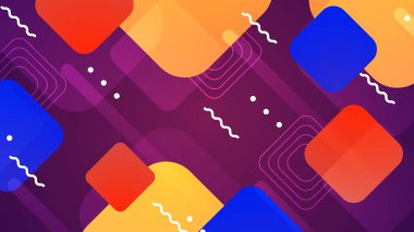 Renkli Modern Soyut Geometrik Arkaplan. Modern Tasarım ve Yaratıcı Projeler İçin Mükemmel