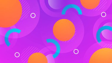 Canlı Şekillere sahip soyut Geometrik Arkaplan