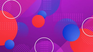 Canlı Şekillere sahip soyut Geometrik Arkaplan