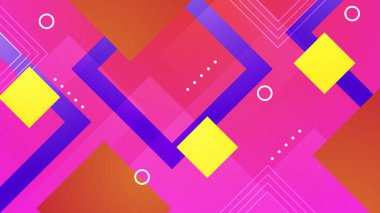 Renkli Soyut Geometrik Şekiller Modern Arkaplan