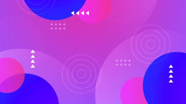 Dinamik Şekillere sahip enerjik Soyut Geometrik Arkaplan. Modern Grafik Tasarım Projeleri, Web Tasarımı veya Dijital Sunumlar için ideal