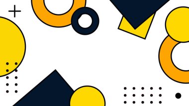 Kalın Şekilli Renkli Geometrik Soyut Arkaplan