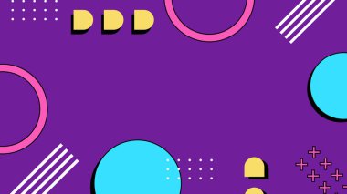 Modern Şekilli Renkli Soyut Geometrik Arkaplan. Canlı Renklerle Geometrik Şekilleri Gösteren Canlı Soyut Arkaplan. Yaratıcı Projeler, Tasarımlar ve Web Kullanımı için ideal