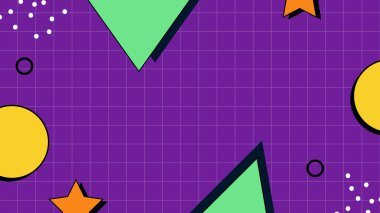 Renkli şekilli canlı Geometrik Soyut Arkaplan. Bu Oyuncu ve Renkli Arkaplan Yaratıcı ve Modern Projeler İçin Mükemmel