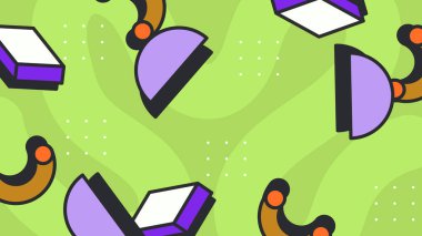 Cesur Arkaplanda Renkli Soyut Geometrik Şekiller