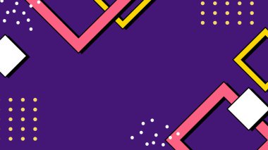 Modern Şekilli Renkli Soyut Geometrik Arkaplan. Canlı Renklerle Geometrik Şekilleri Gösteren Canlı Soyut Arkaplan. Yaratıcı Projeler, Tasarımlar ve Web Kullanımı için ideal