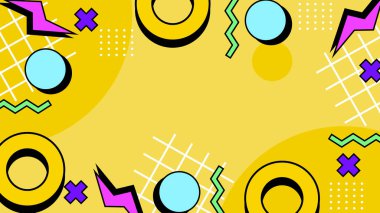 Renkli şekilli canlı Geometrik Soyut Arkaplan. Bu Oyuncu ve Renkli Arkaplan Yaratıcı ve Modern Projeler İçin Mükemmel