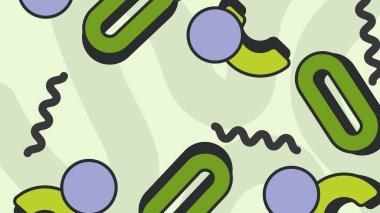 Kalın Şekilli Renkli Geometrik Soyut Arkaplan