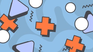 Renkli şekilli canlı Geometrik Soyut Arkaplan. Bu Oyuncu ve Renkli Arkaplan Yaratıcı ve Modern Projeler İçin Mükemmel