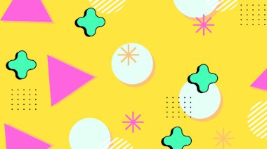 Kalın Şekilli Renkli Geometrik Soyut Arkaplan