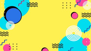 Basit Arkaplanda Renkli Geometrik Soyut Desen