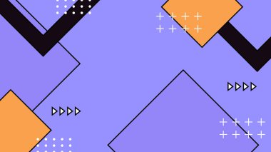 Arkaplanda Renkli Soyut Geometrik Şekiller