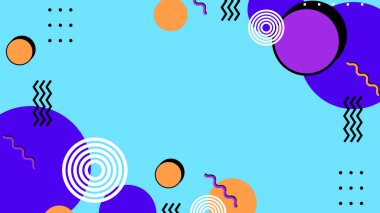 Modern Şekilli Renkli Soyut Geometrik Desen