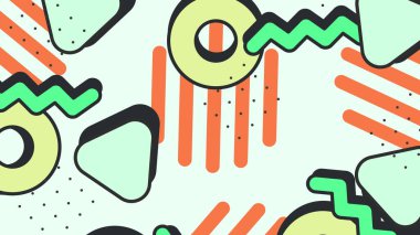 Renkli şekilli canlı Geometrik Soyut Arkaplan. Bu Oyuncu ve Renkli Arkaplan Yaratıcı ve Modern Projeler İçin Mükemmel