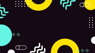 Kalın Şekilli Renkli Geometrik Soyut Arkaplan