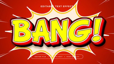 Kırmızı Siyah ve Sarı Vuruşlu 3d Düzenlenebilir Metin Efekti - Yazı Tipi Biçimi
