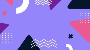 Kalın Şekilli Renkli Geometrik Soyut Arkaplan