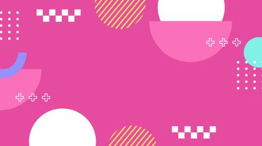 Arkaplanlı Canlı Soyut Geometrik Şekiller