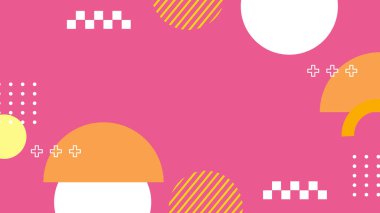 Modern Şekilli Renkli Soyut Geometrik Desen