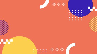 Renkli şekilli canlı Geometrik Soyut Arkaplan. Bu Oyuncu ve Renkli Arkaplan Yaratıcı ve Modern Projeler İçin Mükemmel