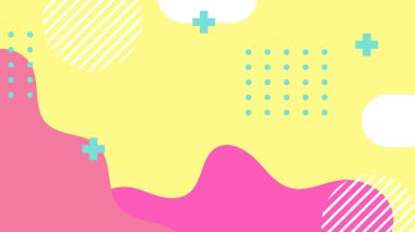 Canlı Şekiller ve Renklerle Soyut Geometrik Arkaplan. Yaratıcı Tasarım Projeleri, Sunumlar ve Modern Sanatsal Gösteriler için ideal