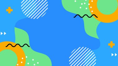 Arkaplanda Renkli Soyut Geometrik Şekiller