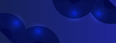 Mavi Vektör Soyut Modern Fütürist 3d Şekiller Posta, Arkaplan, Banner, Ad, Promo, Davetiye, Etc İçin İdeal