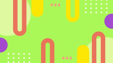 Canlı Şekiller ve Renklerle Soyut Geometrik Arkaplan. Yaratıcı Tasarım Projeleri, Sunumlar ve Modern Sanatsal Gösteriler için ideal