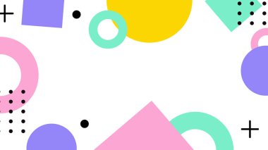 Kalın Şekilli Renkli Geometrik Soyut Arkaplan