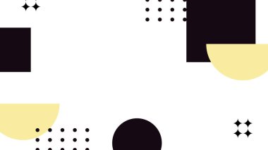 Retro Vibes ile Renkli Geometrik Soyut Arkaplan