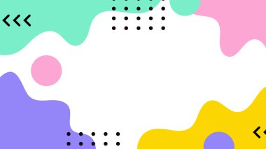 Modern Şekilli Renkli Soyut Geometrik Arkaplan. Canlı Renklerle Geometrik Şekilleri Gösteren Canlı Soyut Arkaplan. Yaratıcı Projeler, Tasarımlar ve Web Kullanımı için ideal