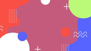 Canlı Şekiller ve Renklerle Soyut Geometrik Arkaplan. Yaratıcı Tasarım Projeleri, Sunumlar ve Modern Sanatsal Gösteriler için ideal