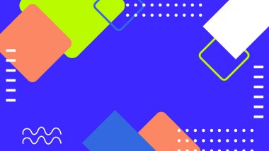 Basit Arkaplanda Renkli Geometrik Soyut Desen