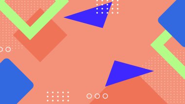 Renkli şekilli canlı Geometrik Soyut Arkaplan. Bu Oyuncu ve Renkli Arkaplan Yaratıcı ve Modern Projeler İçin Mükemmel