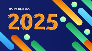 Renkli Kutlama 2025 Tasarım Arkaplanı