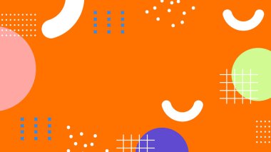 Basit Arkaplanda Renkli Geometrik Soyut Desen