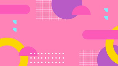 Kalın Şekilli Renkli Geometrik Soyut Arkaplan