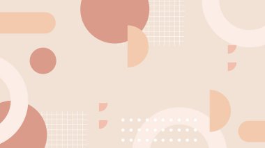 Basit Arkaplanda Renkli Geometrik Soyut Desen