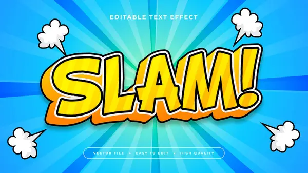 Beyaz Sarı ve Mavi Çarpma 3d Düzenlenebilir Metin Efekti - Yazı Tipi Biçimi