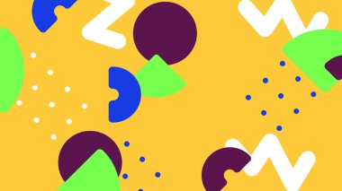 Renkli şekilli canlı Geometrik Soyut Arkaplan. Bu Oyuncu ve Renkli Arkaplan Yaratıcı ve Modern Projeler İçin Mükemmel