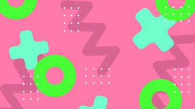 Kalın Şekilli Renkli Geometrik Soyut Arkaplan