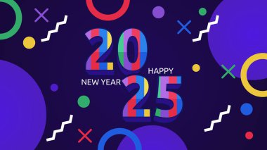 Renkli Kutlama 2025 Tasarım Arkaplanı