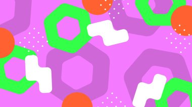 Renkli şekilli canlı Geometrik Soyut Arkaplan. Bu Oyuncu ve Renkli Arkaplan Yaratıcı ve Modern Projeler İçin Mükemmel