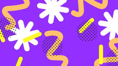 Kalın Şekilli Renkli Geometrik Soyut Arkaplan