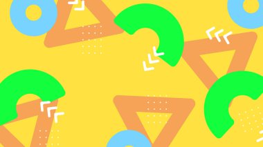 Kalın Şekilli Renkli Geometrik Soyut Arkaplan