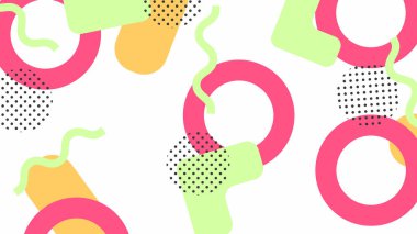 Kalın Şekilli Renkli Geometrik Soyut Arkaplan