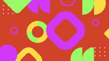 Kalın Şekilli Renkli Geometrik Soyut Arkaplan