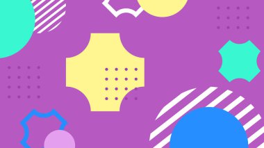 Renkli şekilli canlı Geometrik Soyut Arkaplan. Bu Oyuncu ve Renkli Arkaplan Yaratıcı ve Modern Projeler İçin Mükemmel