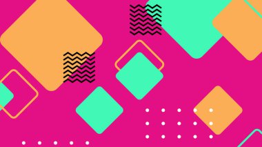 Kalın Şekilli Renkli Geometrik Soyut Arkaplan